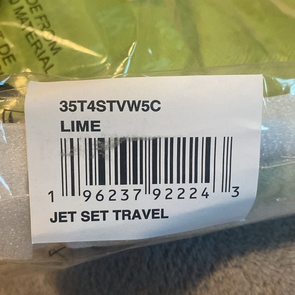 💚MICHAEL KORS💚Lime Jet Set Travel Small
Woven Logo Nylon Convertible Wristlet - Picture 7 of 7